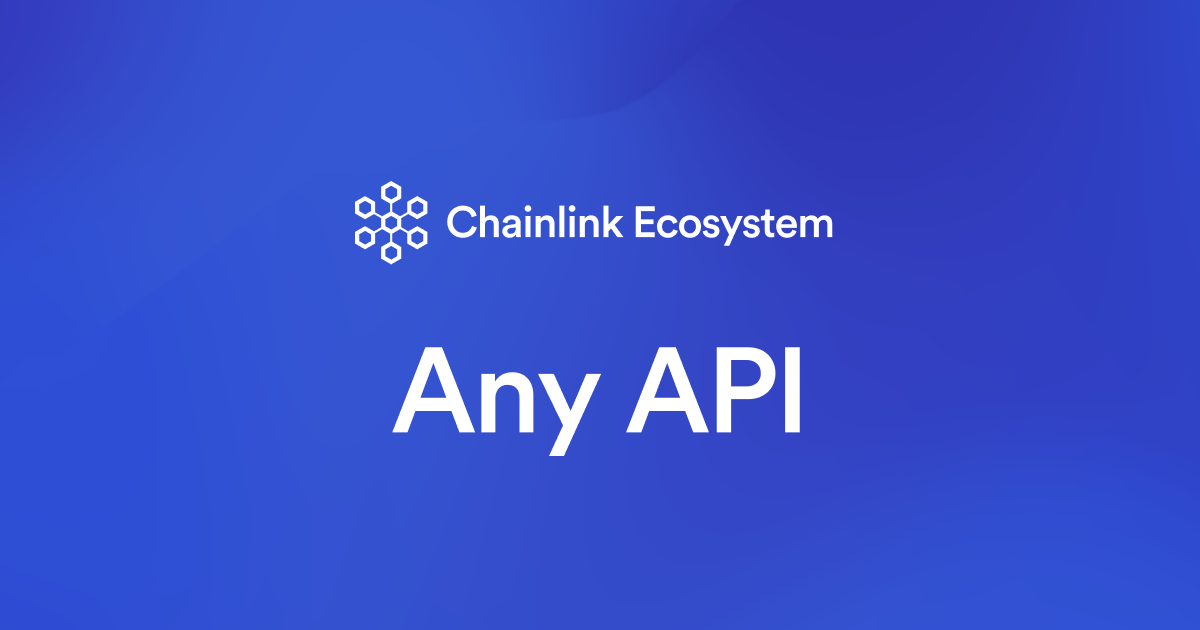 Any API Chainlink Every Chainlink integration and partnership